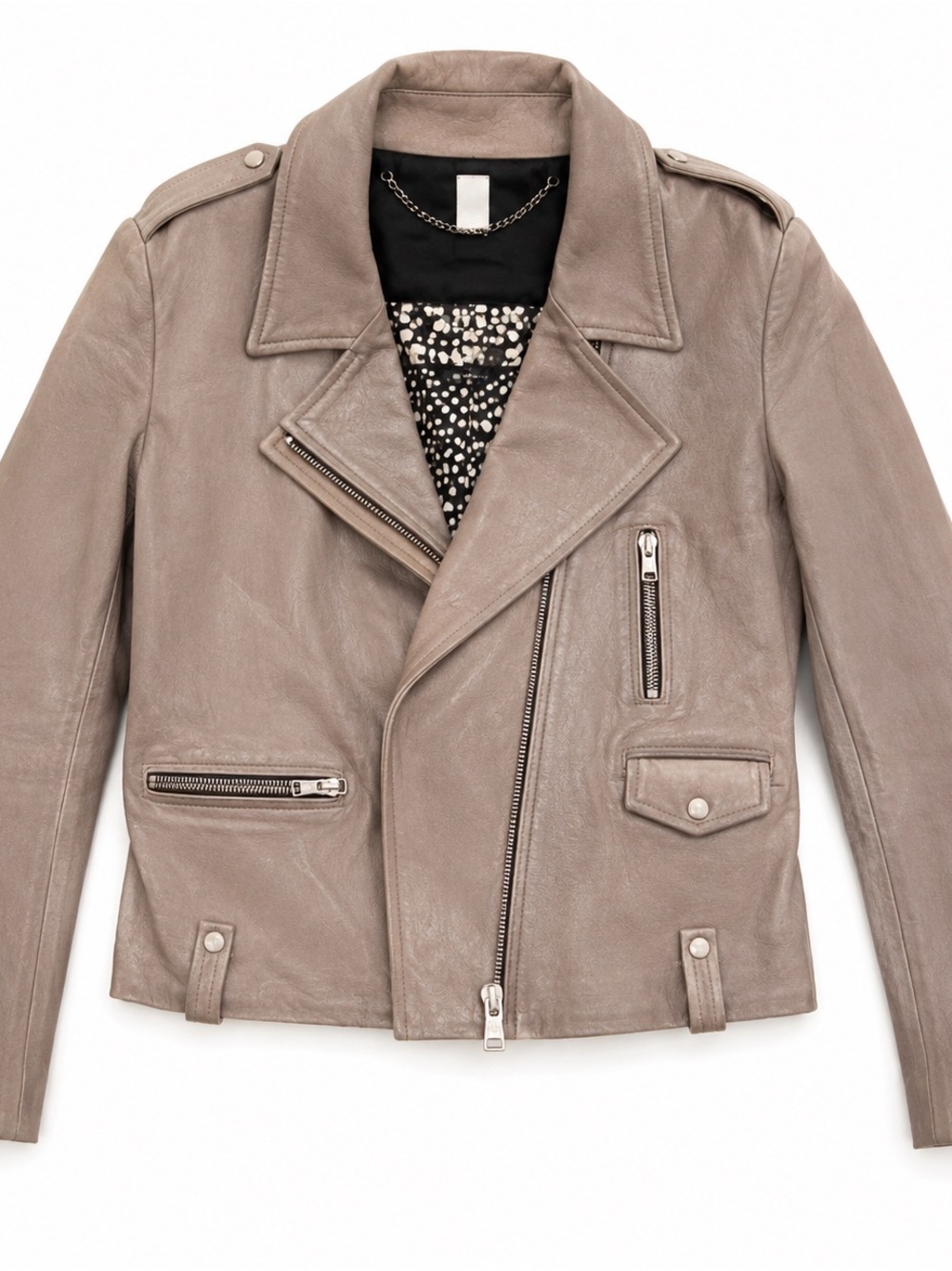 Barbara Bui Studded Leather Moto Jacket | Festival, Burning Man, Rocker Luxe